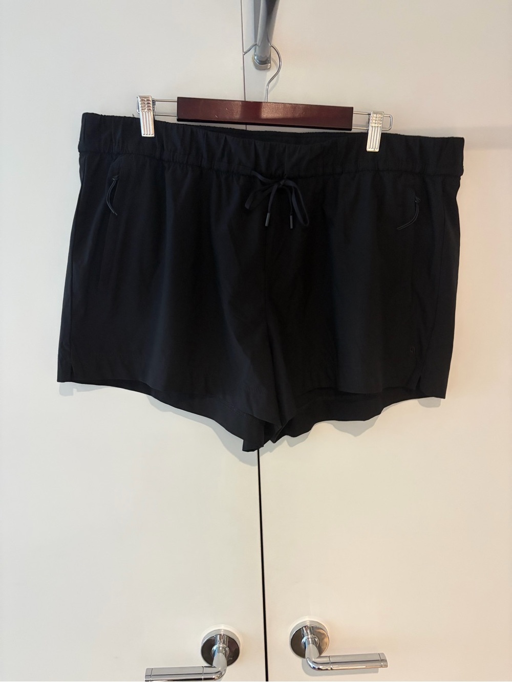 Classic Black Women's Swim Shorts with Drawstring